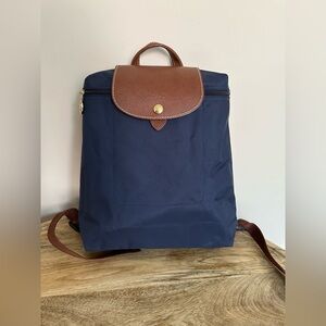 Longchamp Le Pliage Backpack in Navy